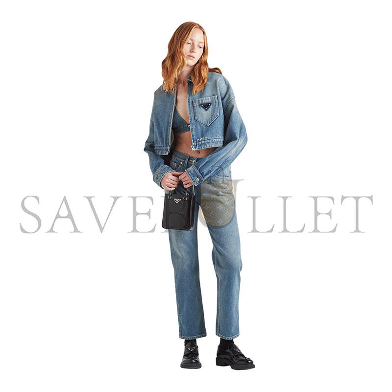 Pra*a CROPPED ORGANIC De*1m JACKET GFB279